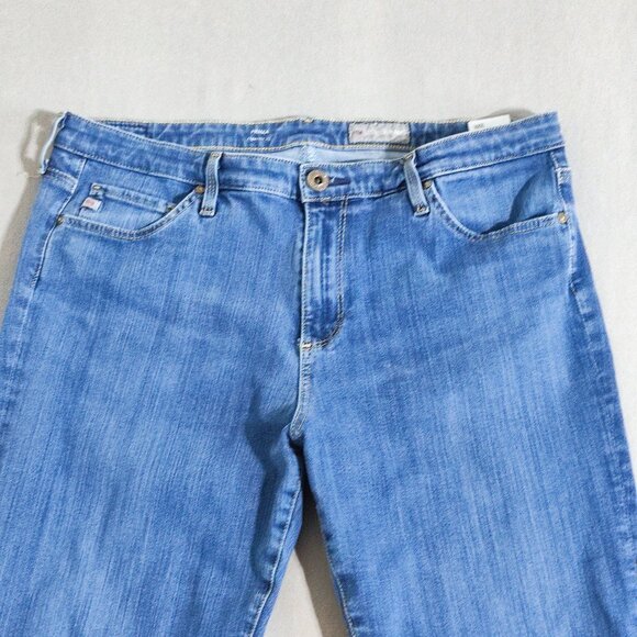 AG Adriano Goldschmied jeans women's size 32R denim blue Prima Cigarette leg - Picture 2 of 15